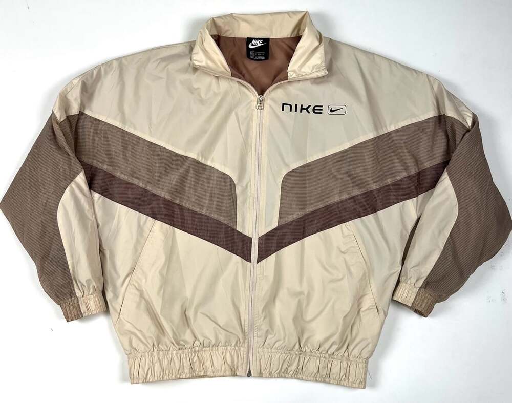 Nike Sportswear Women's Woven Windbreaker Jacket Mink Brown Light Orewood Brown
